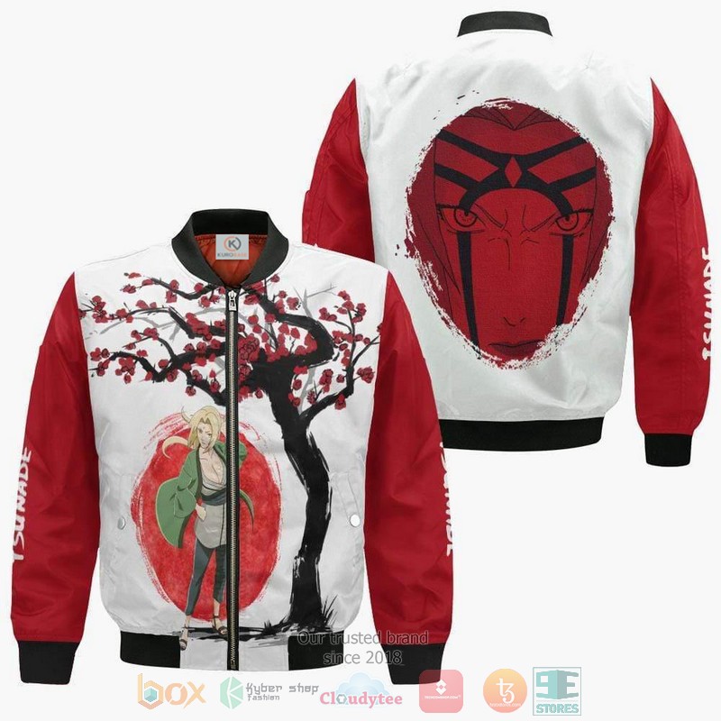 Tsunade Naruto Outfits Anime Ninja Under The Sun Bomber Jacket For Anime Manga Fans