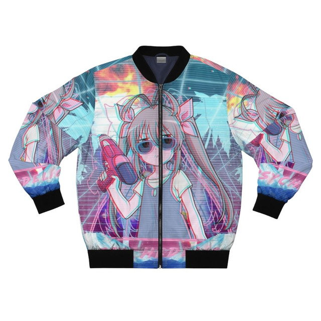 Psychedelic Bomber Jacket Anime Aesthetic Style For Anime Manga Fans