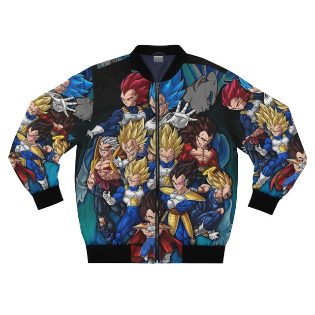 The Iconic Vegeta Saiyan Bomber Jacket Anime Fanart For Anime Manga Fans