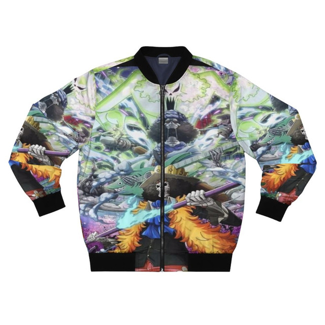 Brook One Piece Anime Bomber Jacket For Anime Manga Fans