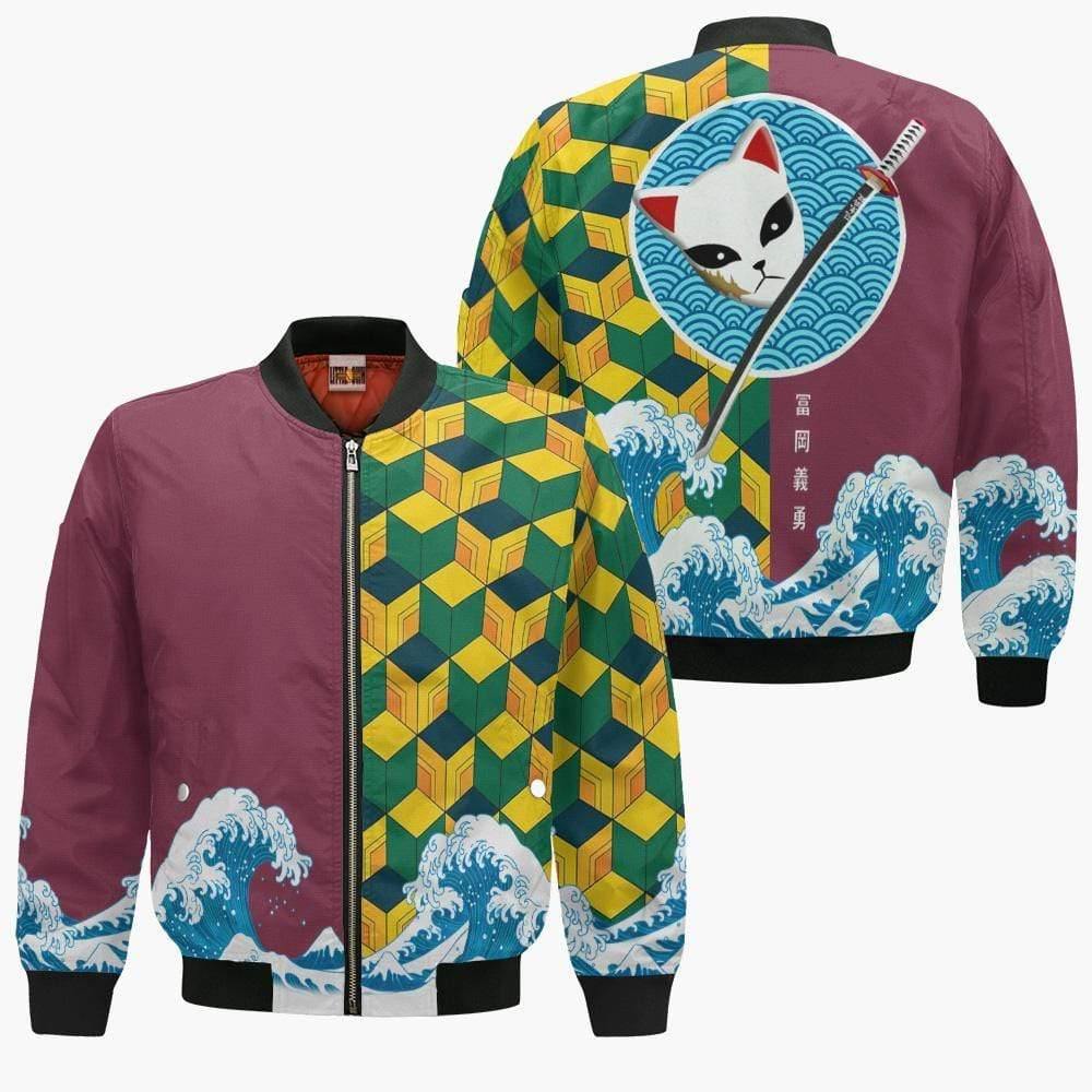Giyu Tomioka Cosplay Costume Demon Slayer Jacket Anime Casual 3D All Over Printed For Anime Manga Fans