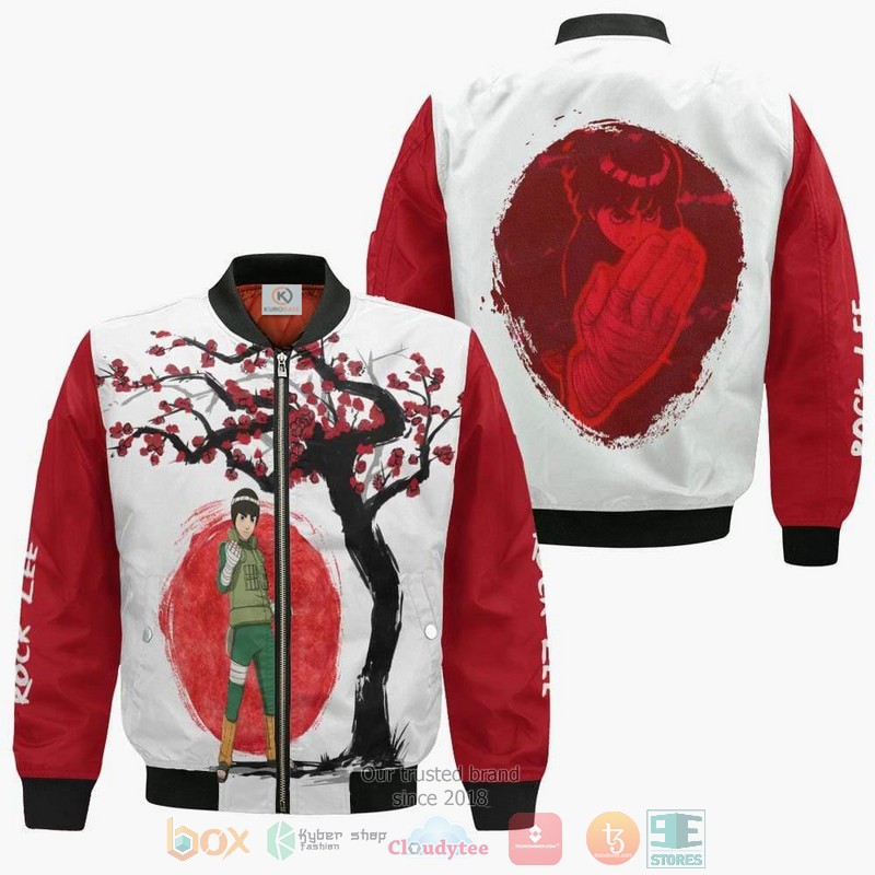 Rock Lee Naruto Outfits Anime Ninja Under The Sun Bomber Jacket For Anime Manga Fans