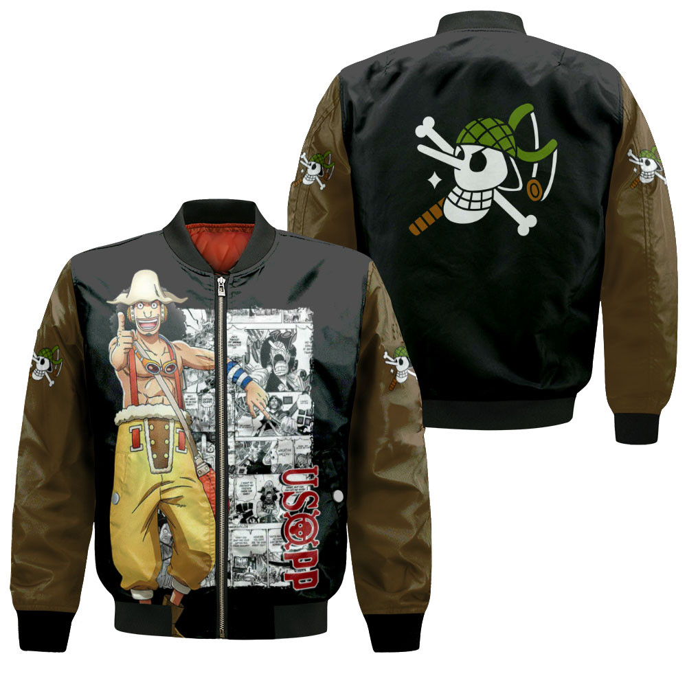 Usopp Anime Bomber Jacket For Anime Manga Fans