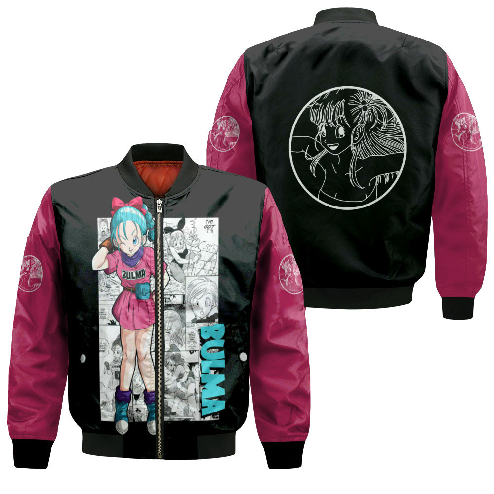 Bulma Anime Bomber Jacket For Anime Manga Fans