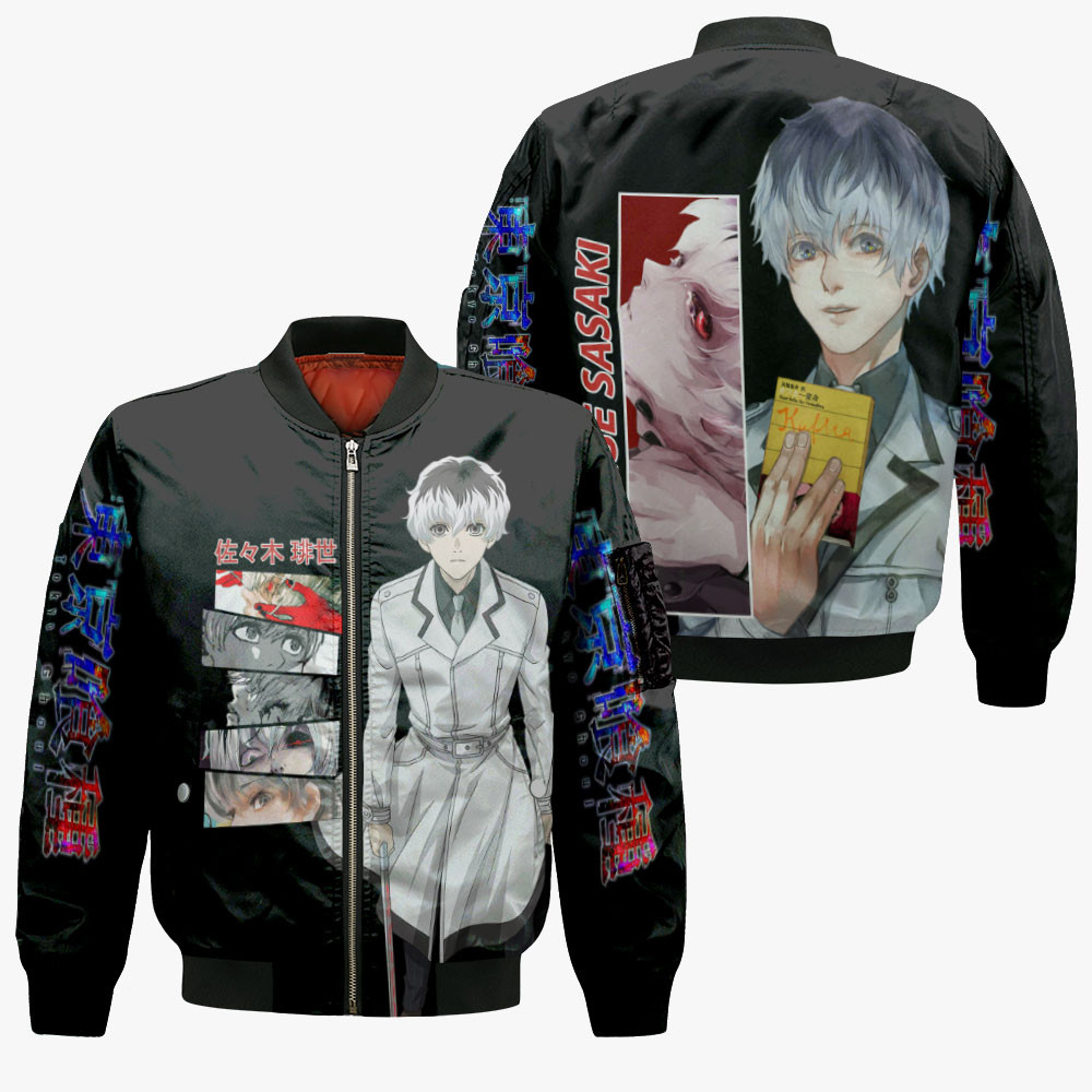 Haise Sasaki Anime Bomber Jacket For Anime Manga Fans