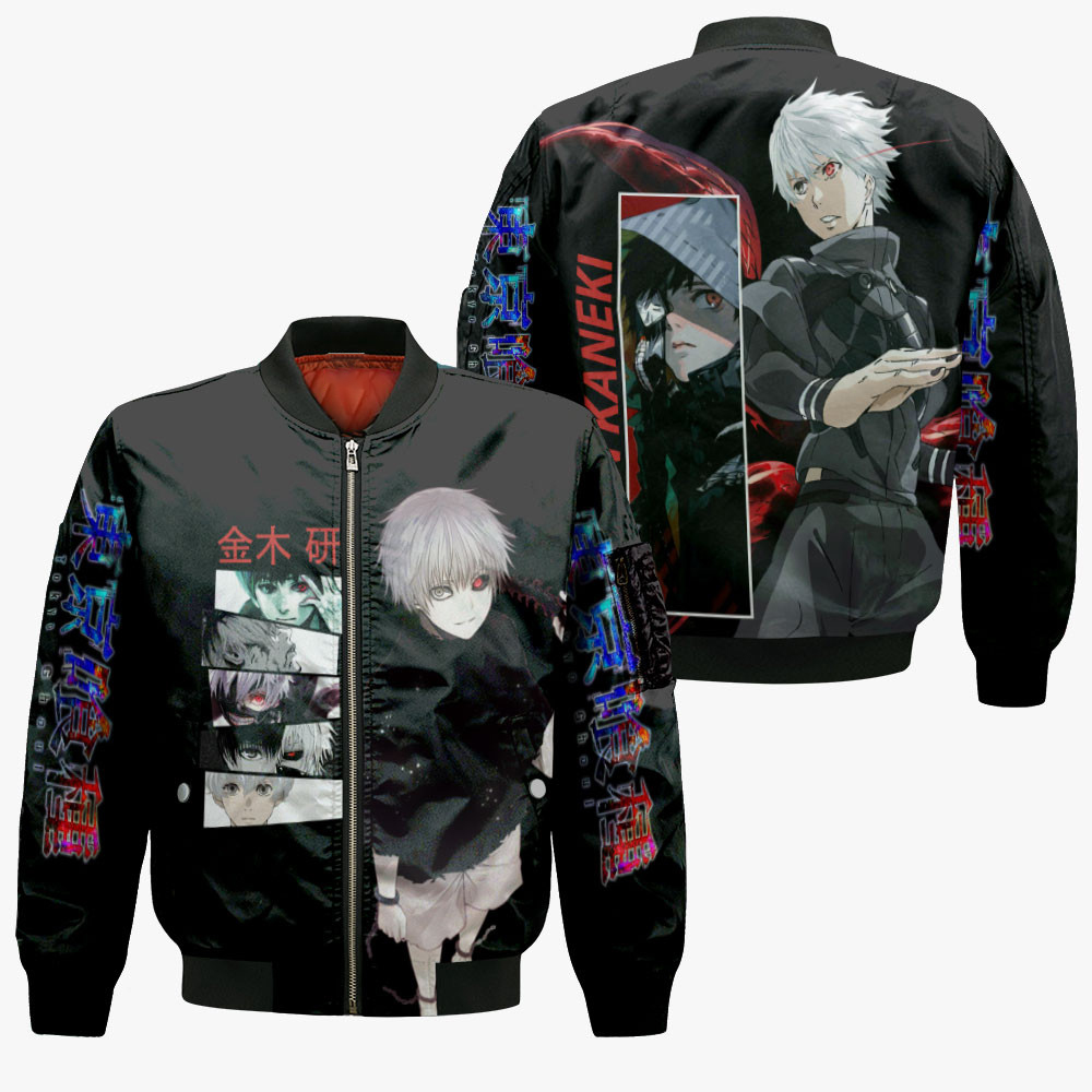 Ken Kaneki Anime Bomber Jacket For Anime Manga Fans