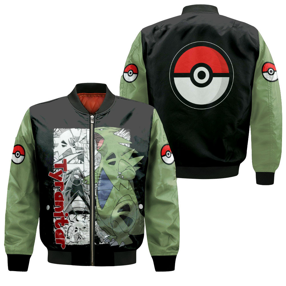Tyranitar Anime Bomber Jacket For Anime Manga Fans