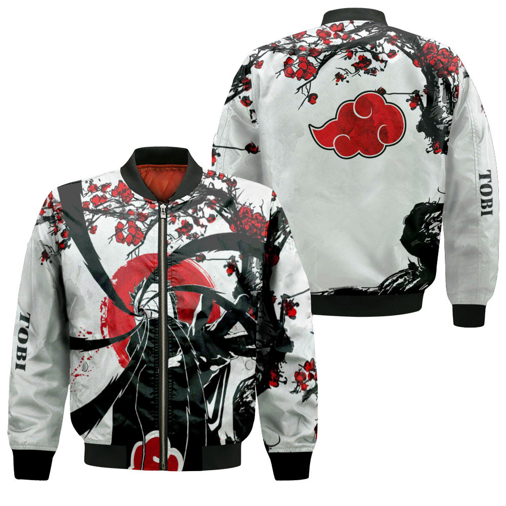 Tobi Anime Bomber Jacket Japan Style For Anime Manga Fans