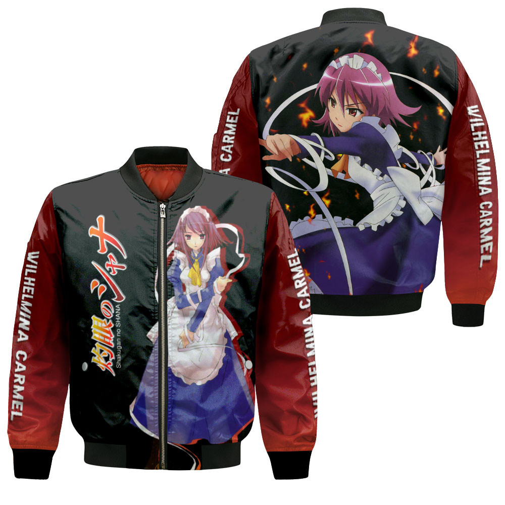 Wilhelmina Carmel Anime Bomber Jacket For Anime Manga Fans