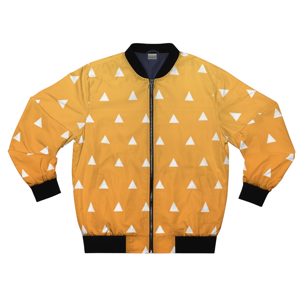 Thunder Breath Pattern Bomber Jacket For Anime Manga Fans