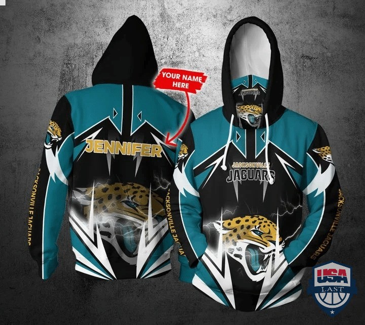 Nfl Jacksonville Jaguars 3D Mask Hoodie Custom Name  Fan Gear For Men And Women