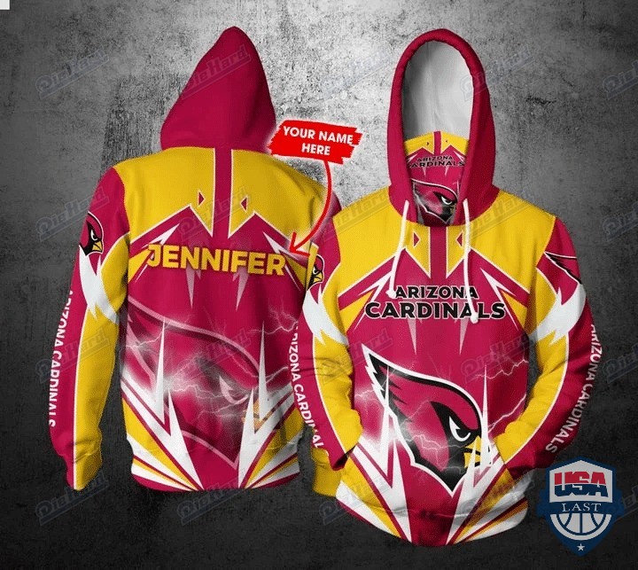 Nfl Arizona Cardinals 3D Mask Hoodie Custom Name  Fan Gear For Men And Women