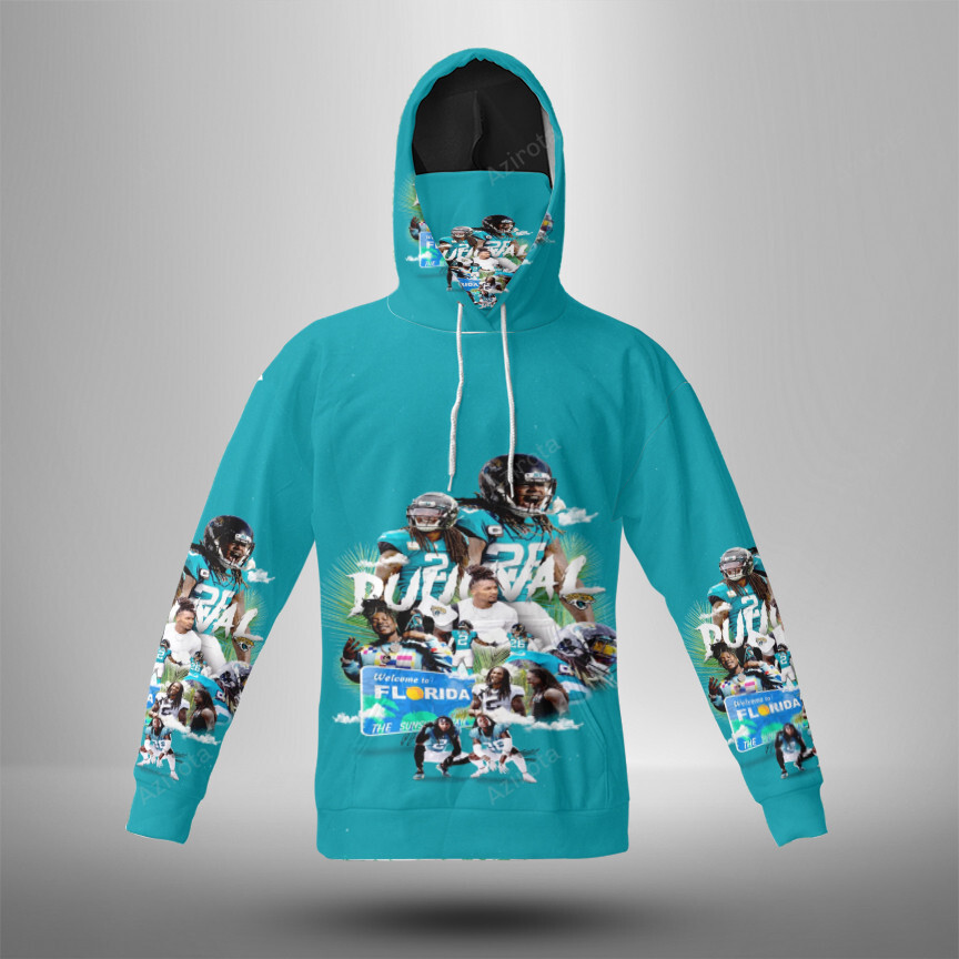 Jacksonville Jaguars Team V3 3D Mask With Hoodie For Men And Women Nfl Fans Gear