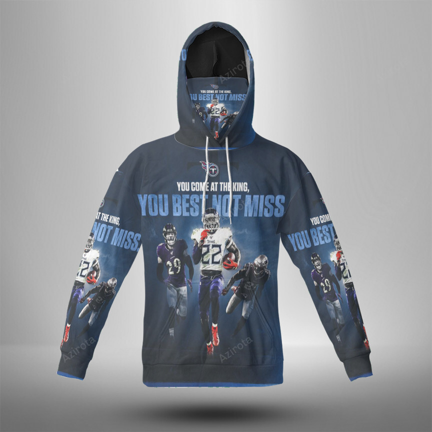 Tennessee Titans Players2 3D Mask With Hoodie For Men And Women Nfl Fans Gear