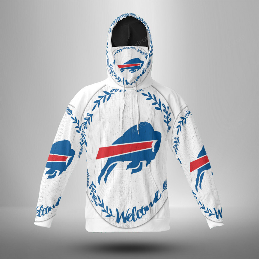 Buffalo Bills Logo V11 3D Mask With Hoodie For Men And Women Nfl Fans Gear