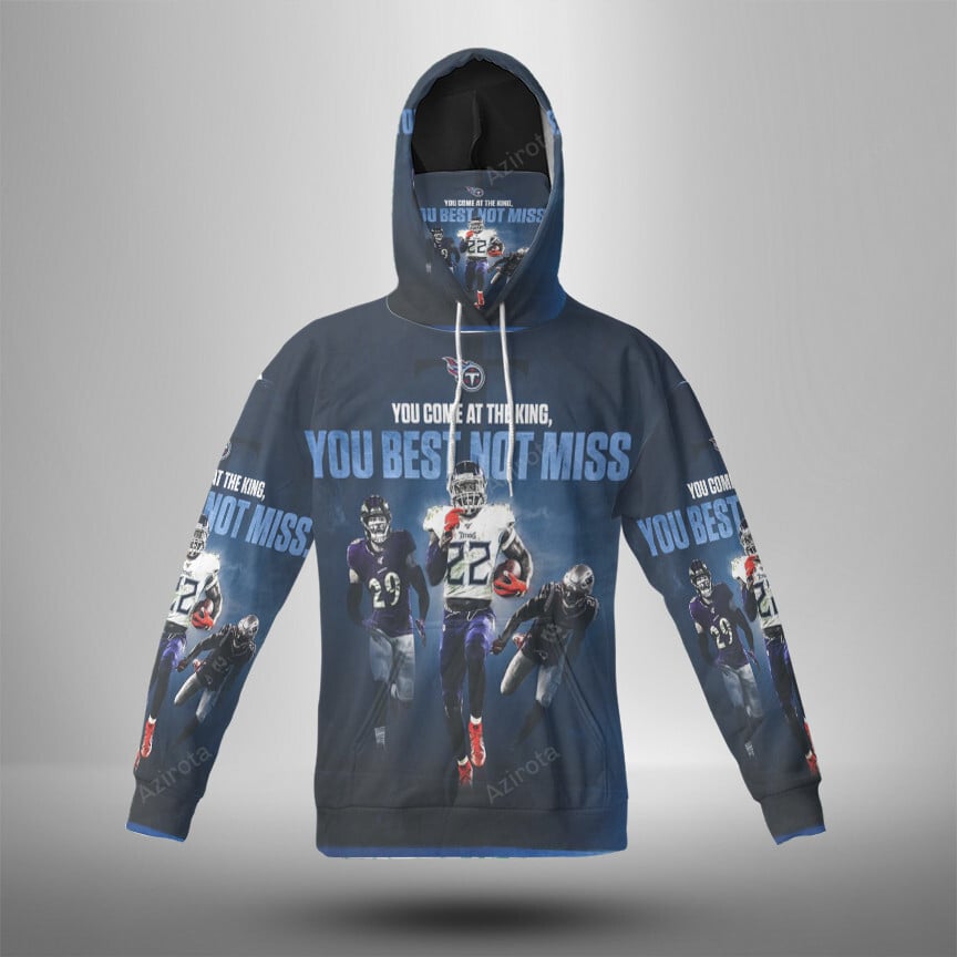 Tennessee Titans Players2 3D Mask With Hoodie For Men And Women Nfl Fans Gear