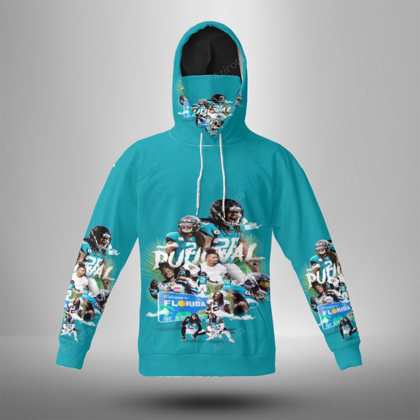 Jacksonville Jaguars Team V3 3D Mask With Hoodie For Men And Women Nfl Fans Gear
