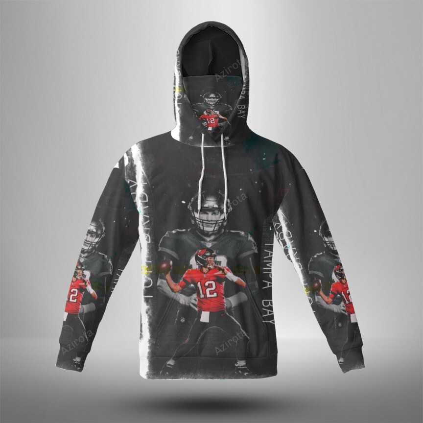 Tampa Bay Buccaneers Tom Brady4 3D Mask With Hoodie For Men And Women Nfl Fans Gear