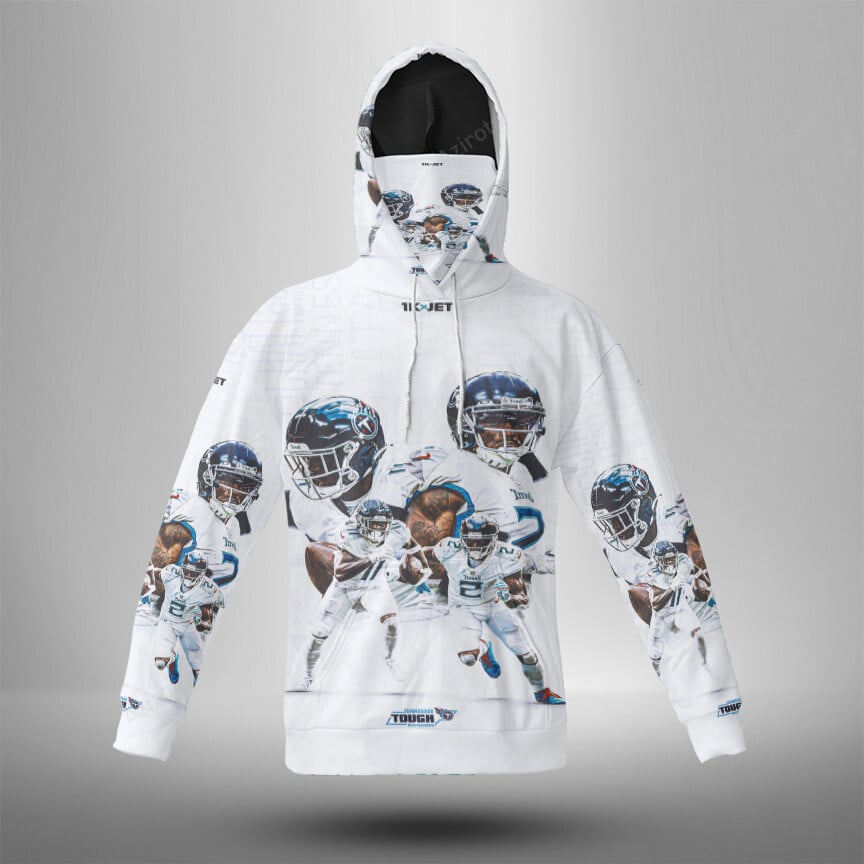 Tennessee Titans Players V9 3D Mask With Hoodie For Men And Women Nfl Fans Gear
