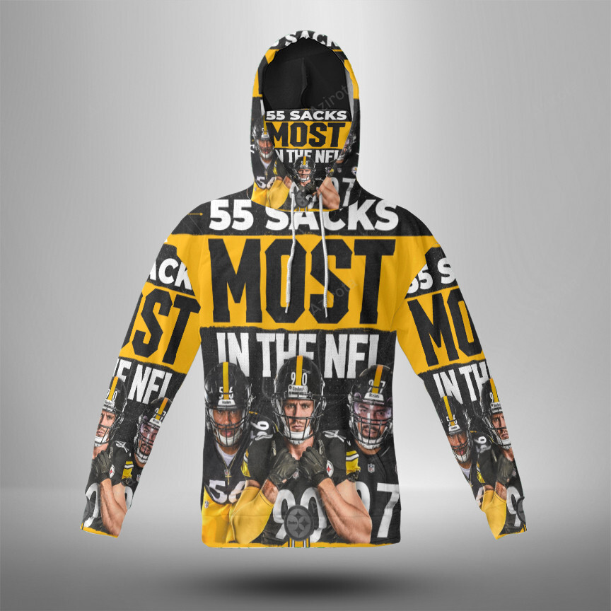 Pittsburgh Steelers Players Team M3 3D Mask With Hoodie For Men And Women Nfl Fans Gear