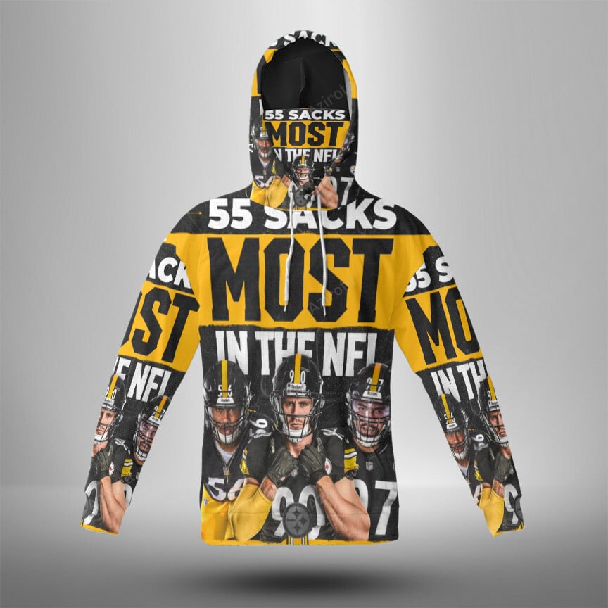 Pittsburgh Steelers Players Team M3 3D Mask With Hoodie For Men And Women Nfl Fans Gear
