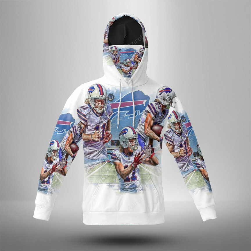 Buffalo Bills Cole Beasley V1 3D Mask With Hoodie For Men And Women Nfl Fans Gear