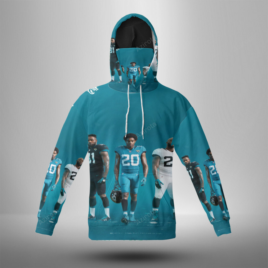Jacksonville Jaguars Team V5 3D Mask Hoodie For Men And Women Nfl Fans Gear