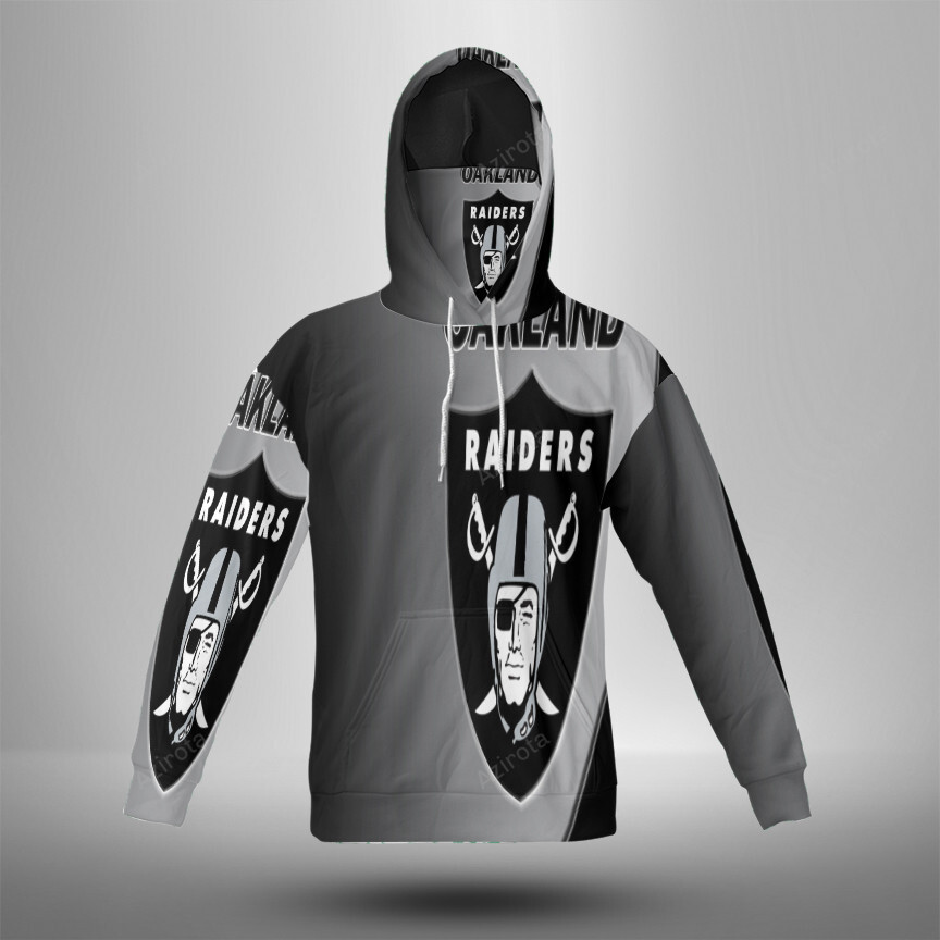 Las Vegas Raiders Logo Art23 3D Mask Hoodie For Men And Women Nfl Fans Gear