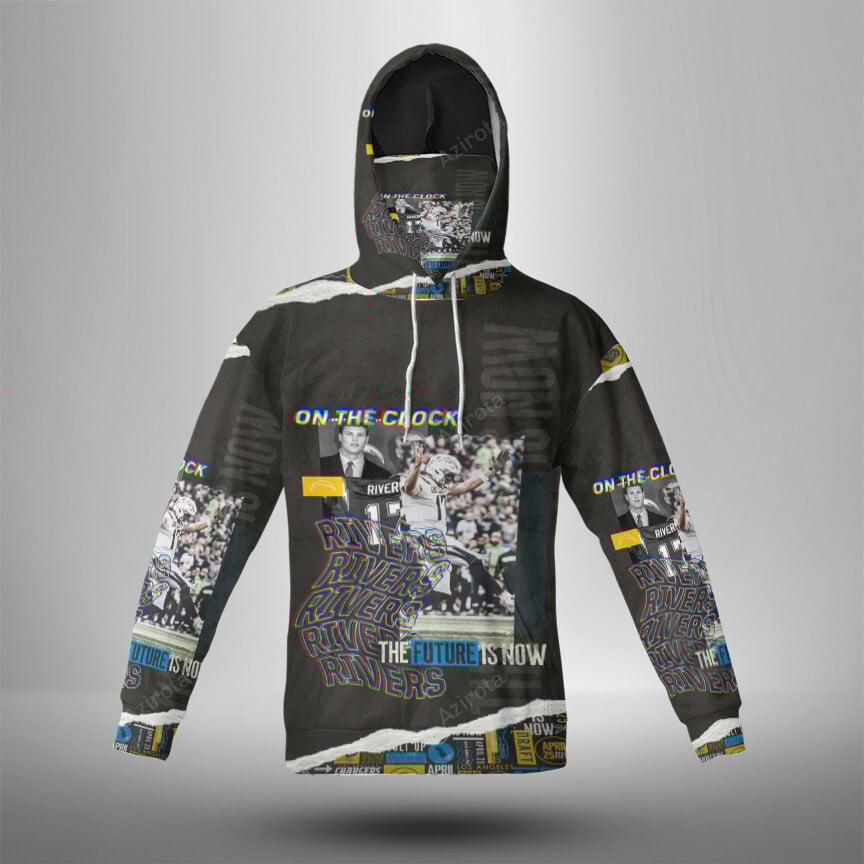Los Angeles Chargers The Future Is Now 3D Mask Hoodie For Men And Women Nfl Fans Gear