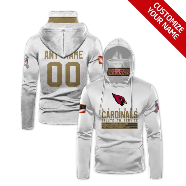 Nfl Arizona Cardinals White Mask Hoodie Unique Game Day Fan Football Apparel