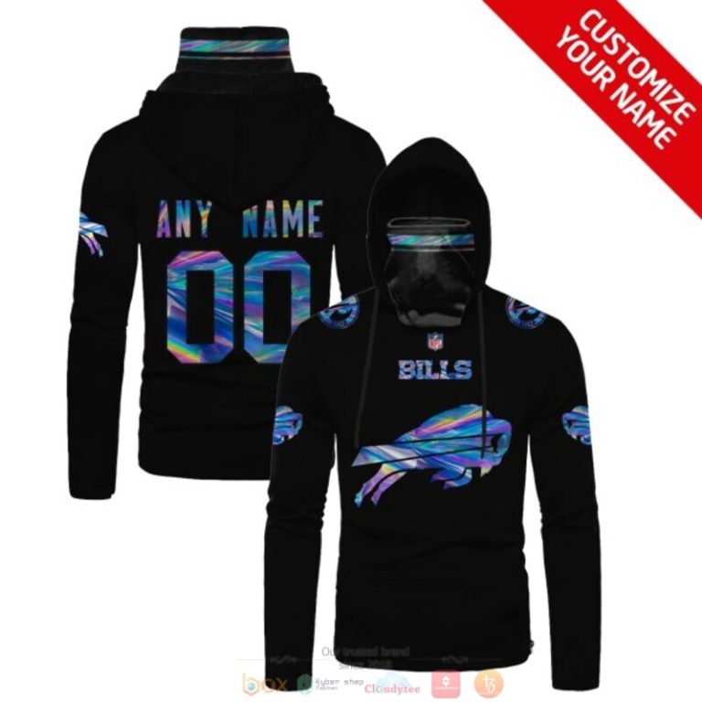Nfl Buffalo Bills Black Custom Mask Hoodie Unique Game Day Fan Football Apparel