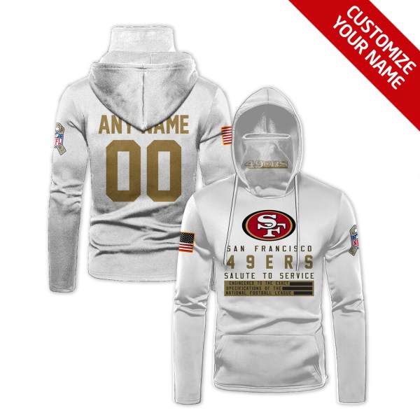 Nfl San Francisco 49Ers Mask Hoodie Unique Game Day Fan Football Apparel