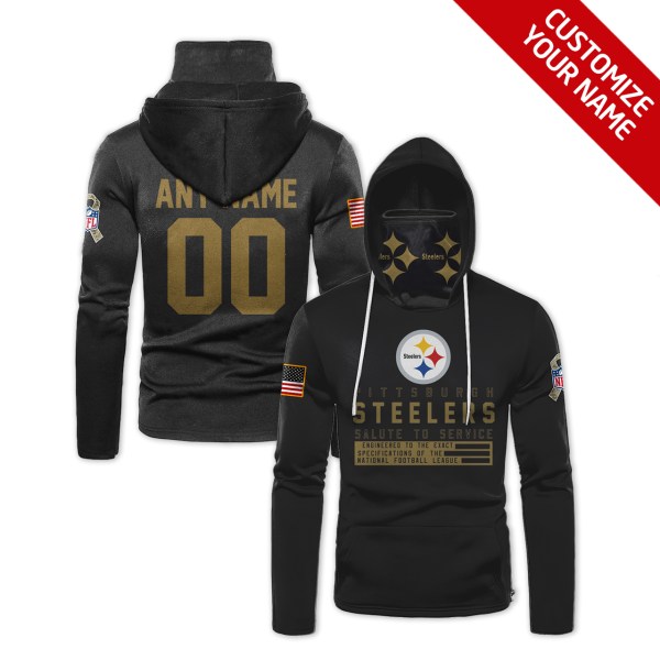 Nfl Pittsburgh Steelers Black Mask Hoodie Unique Game Day Fan Football Apparel
