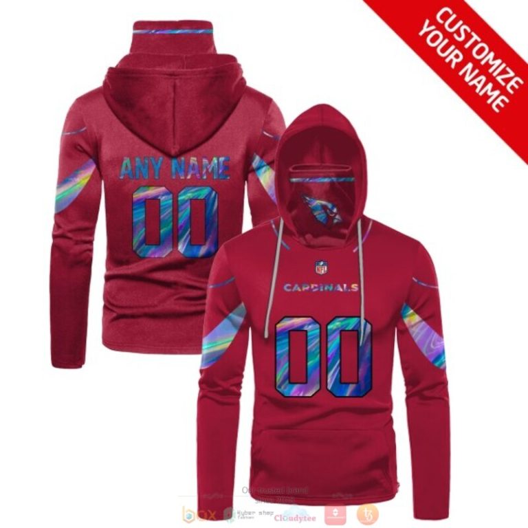 Nfl Arizona Cardinals Red Custom Mask Hoodie Unique Game Day Fan Football Apparel