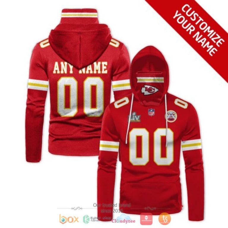 Personalized Nfl Kansas City Chiefs Liv Red Custom Hoodie Maskmask Hoodie Unique Game Day Fan Apparel