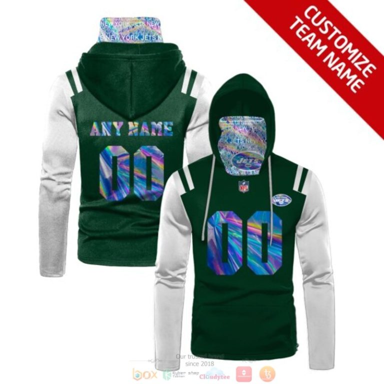 Personalized Nfl New York Jets Green White Custom 3D Hoodie Maskmask Hoodie Unique Game Day Fan Apparel