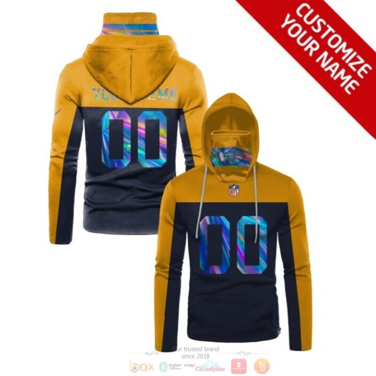 Personalized Nfl Green Bay Packers Yellow Blue Custom 3D Hoodie Maskmask Hoodie Unique Game Day Fan Apparel