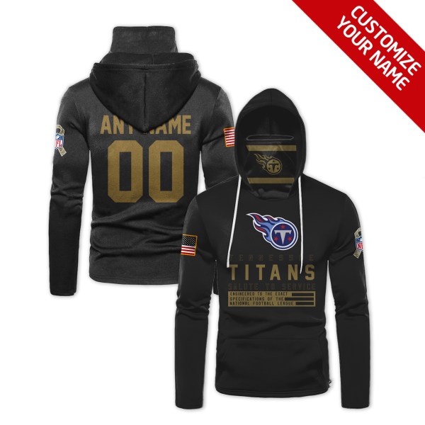 Personalized Nfl Tennessee Titans Black 3D Hoodie Maskmask Hoodie Unique Game Day Fan Apparel
