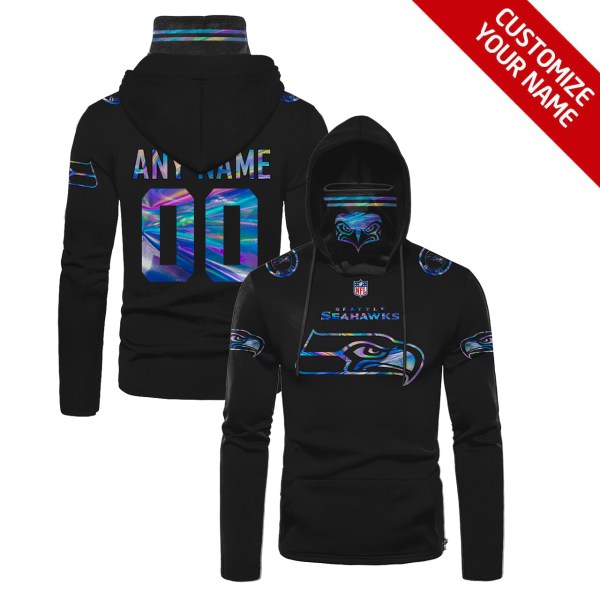 Personalized Nfl Seattle Seahawks 3D Hoodie Maskmask Hoodie Unique Game Day Fan Apparel