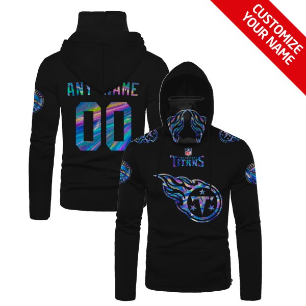 Personalized Nfl Tennessee Titans Black 3D Hoodie Maskmask Hoodie Unique Game Day Fan Apparel