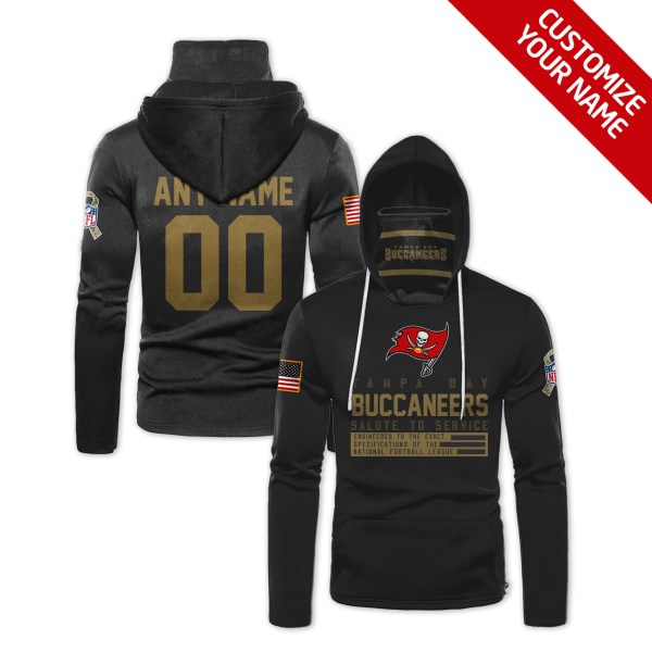 Personalized Nfl Tampa Bay Buccaneers Black 3D Hoodie Maskmask Hoodie Unique Game Day Fan Apparel