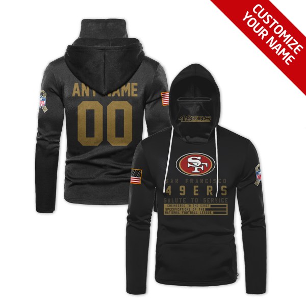 Personalized Nfl San Francisco 49Ers Black 3D Hoodie Maskmask Hoodie Unique Game Day Fan Apparel