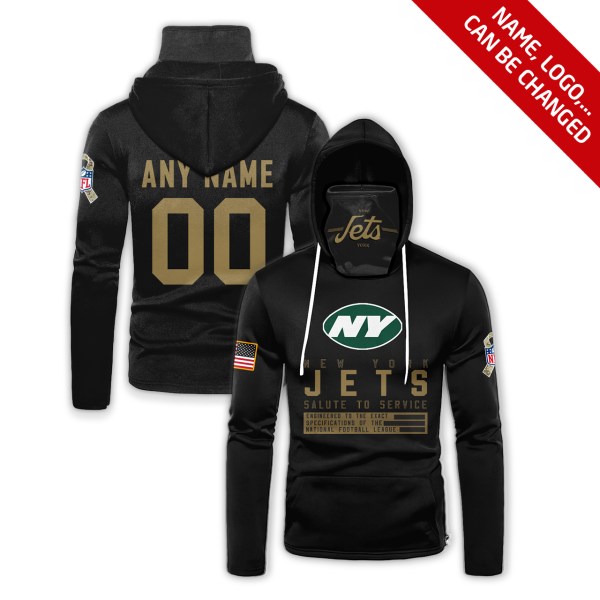 Personalized Nfl New York Jets Black 3D Hoodie Maskmask Hoodie Unique Game Day Fan Apparel