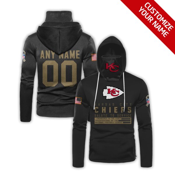 Personalized Nfl Kansas City Chiefs Black 3D Hoodie Maskmask Hoodie Unique Game Day Fan Apparel
