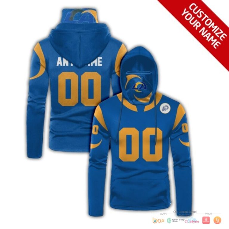 Los Angeles Rams Blue 3D Hoodie Maskmask Hoodie Unique Game Day Fan Apparel