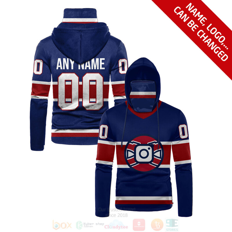 Official Personalized Navy All Printed Hoodie Mask For Men & Women Fans