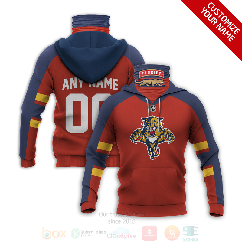 Nhl Florida Panthers Personalized All Printed Hoodie Mask For Men & Women Fans