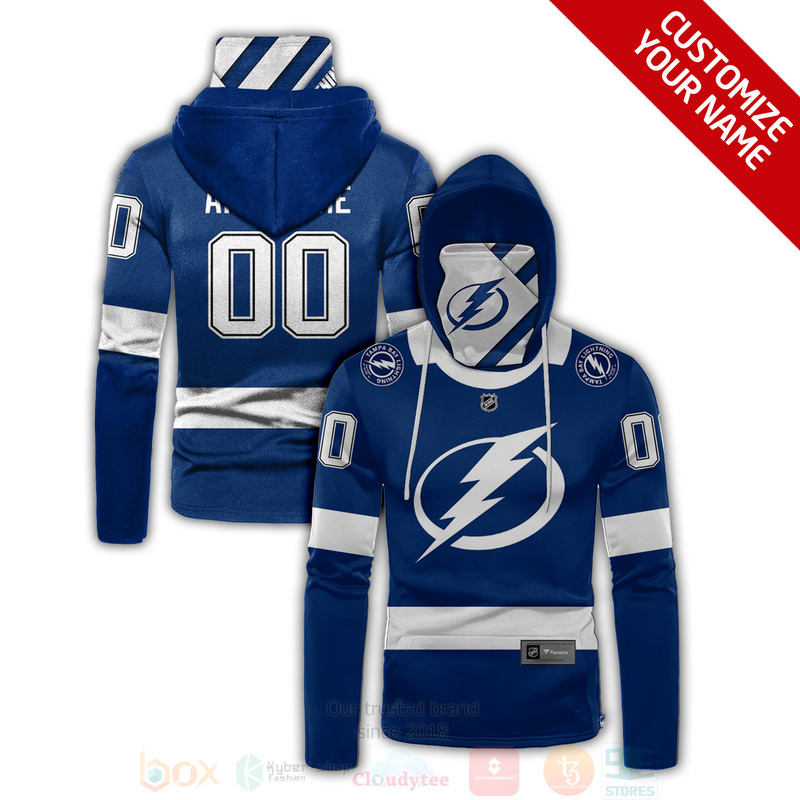 Nhl Tampa Bay Lightning Personalized All Printed Hoodie Mask For Men & Women Fans