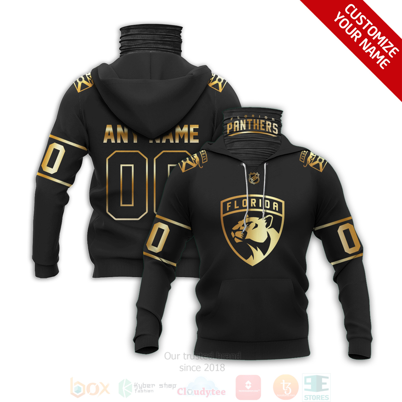 Nhl Florida Panthers Personalized Black All Printed Hoodie Mask For Men & Women Fans