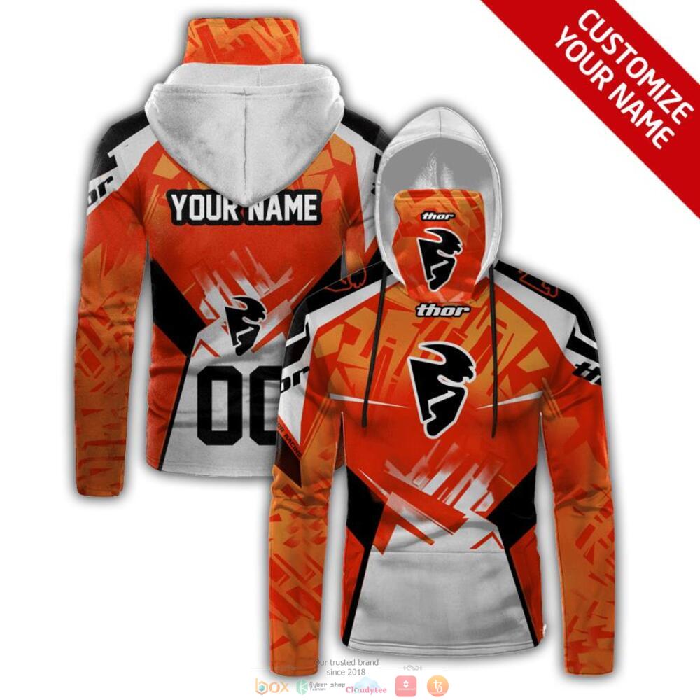 Official Personalized Thor Orange Custom 3D Hoodie Mask For Men & Women Fans